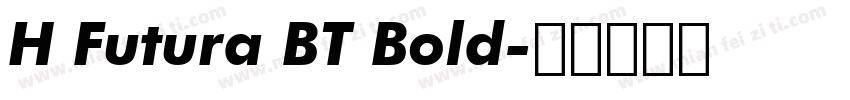 H Futura BT Bold字体转换
